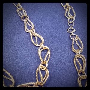 30 inch gold costume necklace